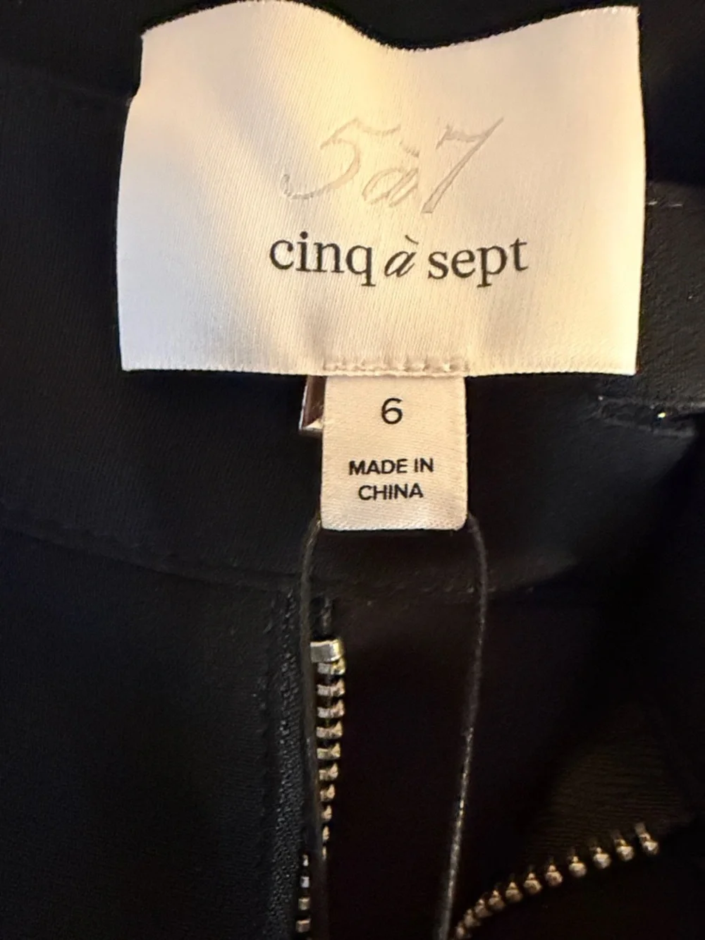 cinq a sept Black Embellished Straight-Leg Trousers